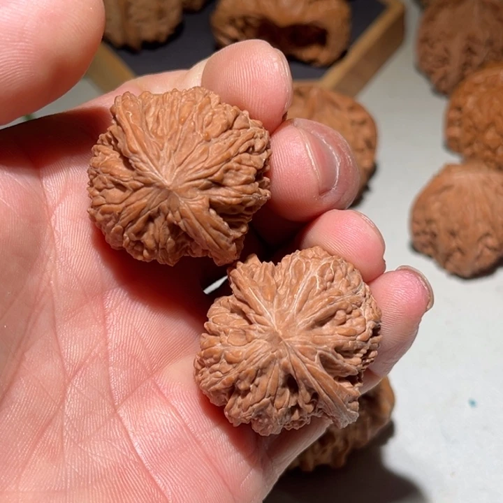 把件文玩核桃35➕红皮山地磨盘