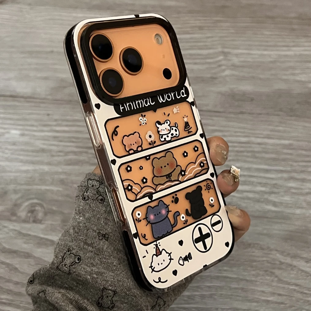 壹趣味猫咪框框适用苹果17promax手机壳iphone14pro新款13卡通