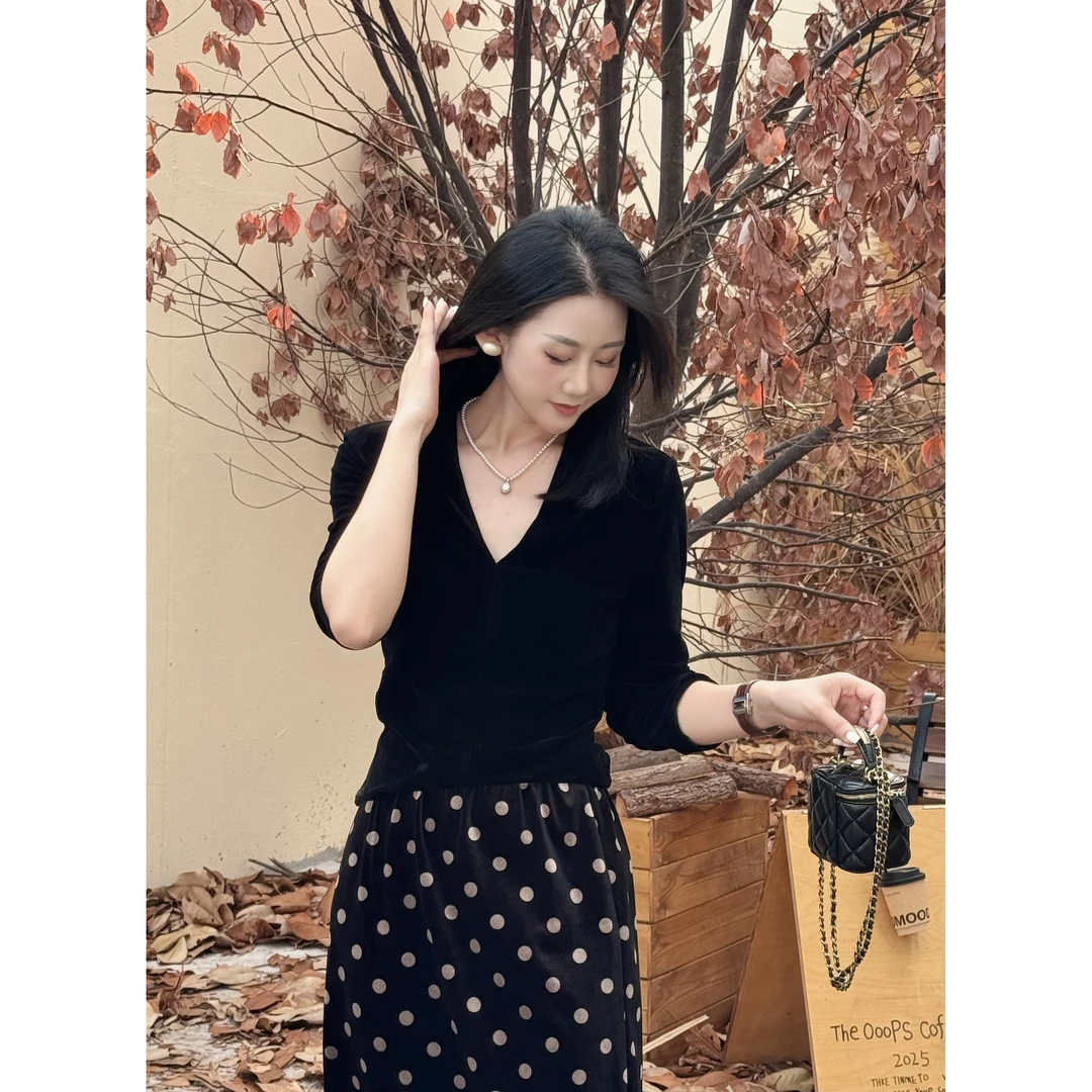 【上衣】JINGJIE STUDIO 秋季高级感高雅知性时尚百搭气质上衣5989