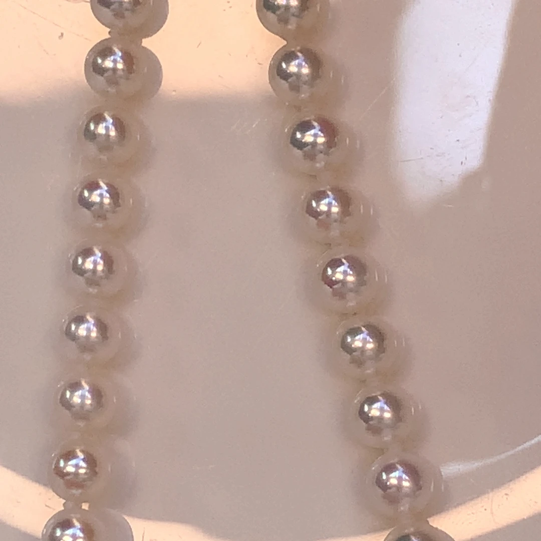 屋***昵淡水珍珠颈饰银S925镶嵌