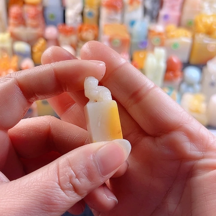 老挝石印石1.3厘米，包刻