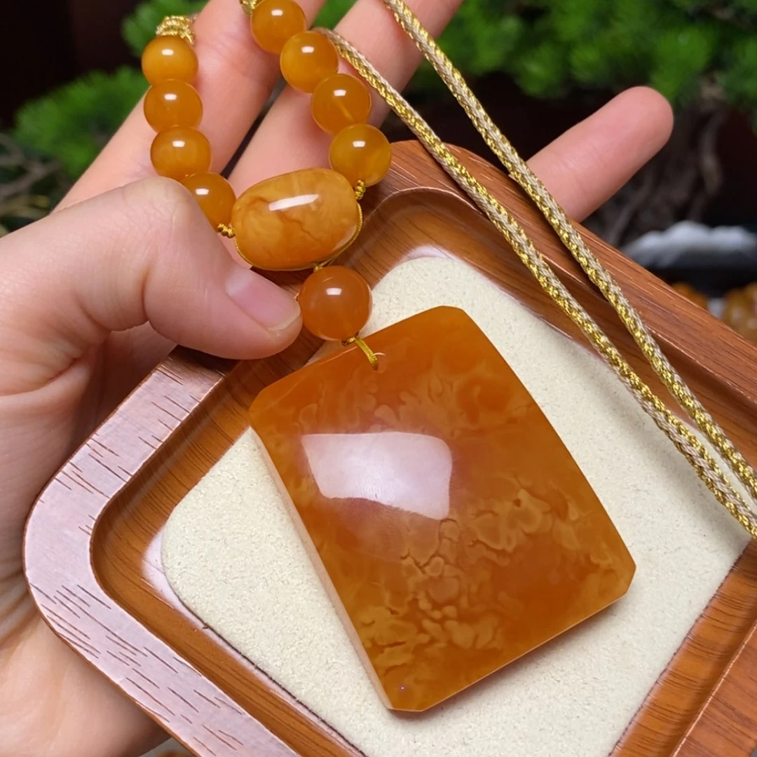 【闪购商品】蜜蜡颈饰未镶嵌项链