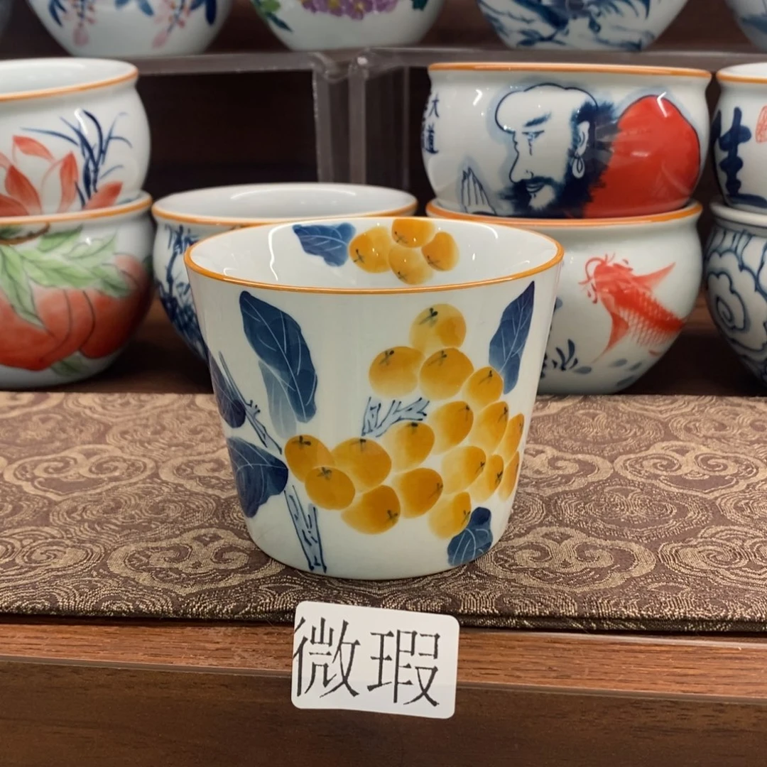 釉下彩老陶泥手工绘制