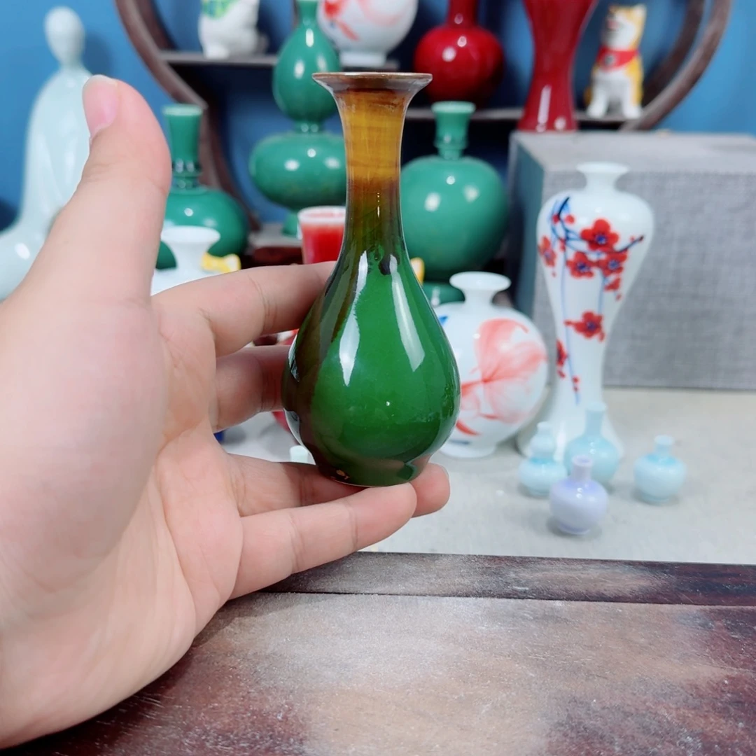 陶瓷手工小花器摆件