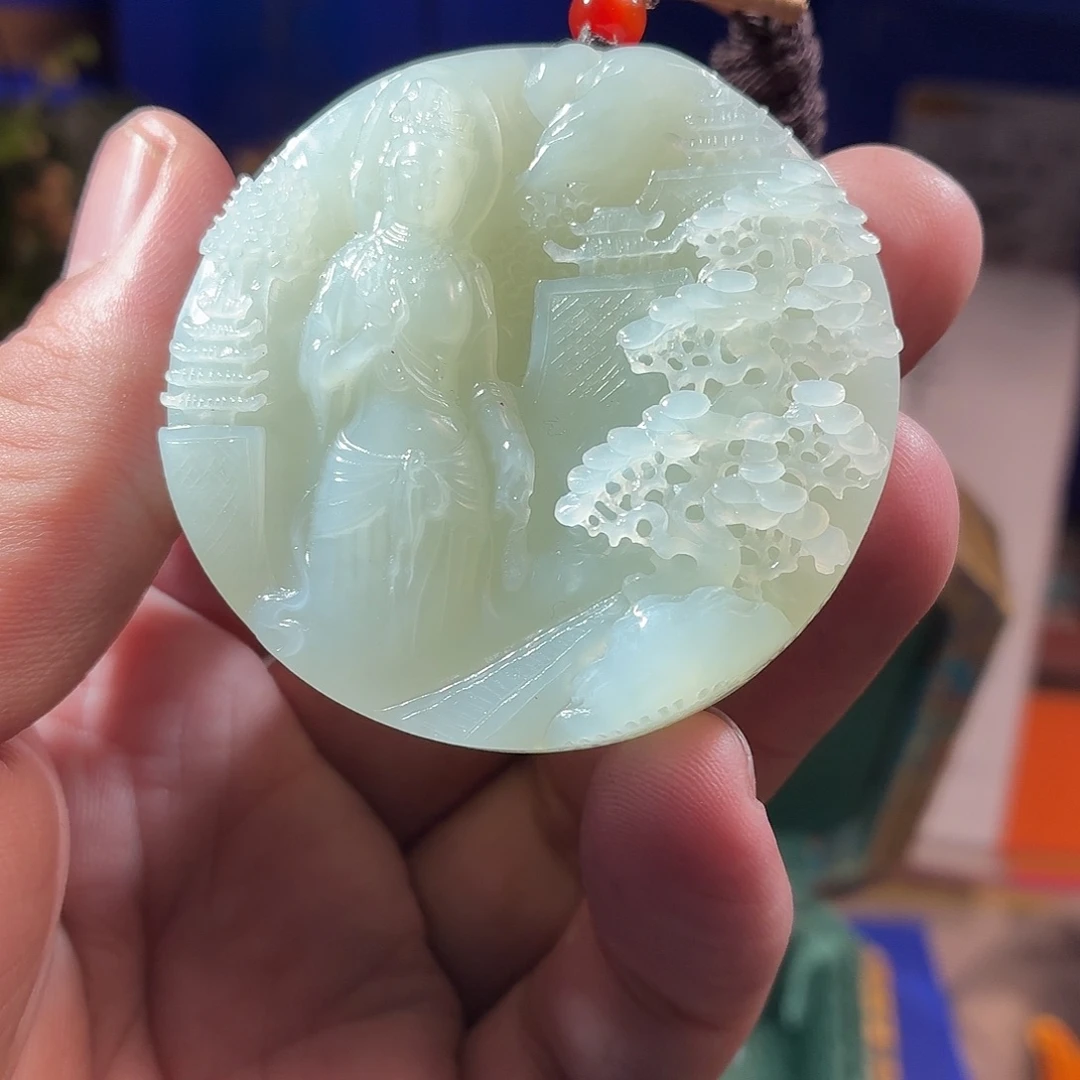 和田玉（糖玉）合金颈饰
