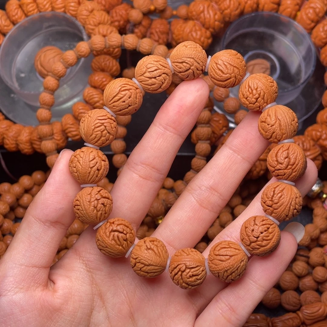 木质类秦岭核桃密纹绣球