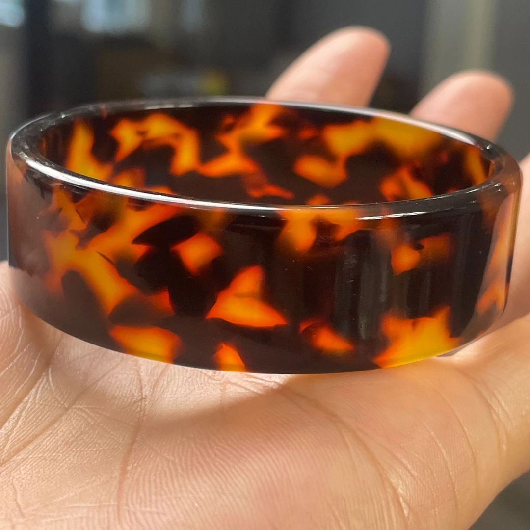 非金属珐琅手镯 花花 方镯 手镯