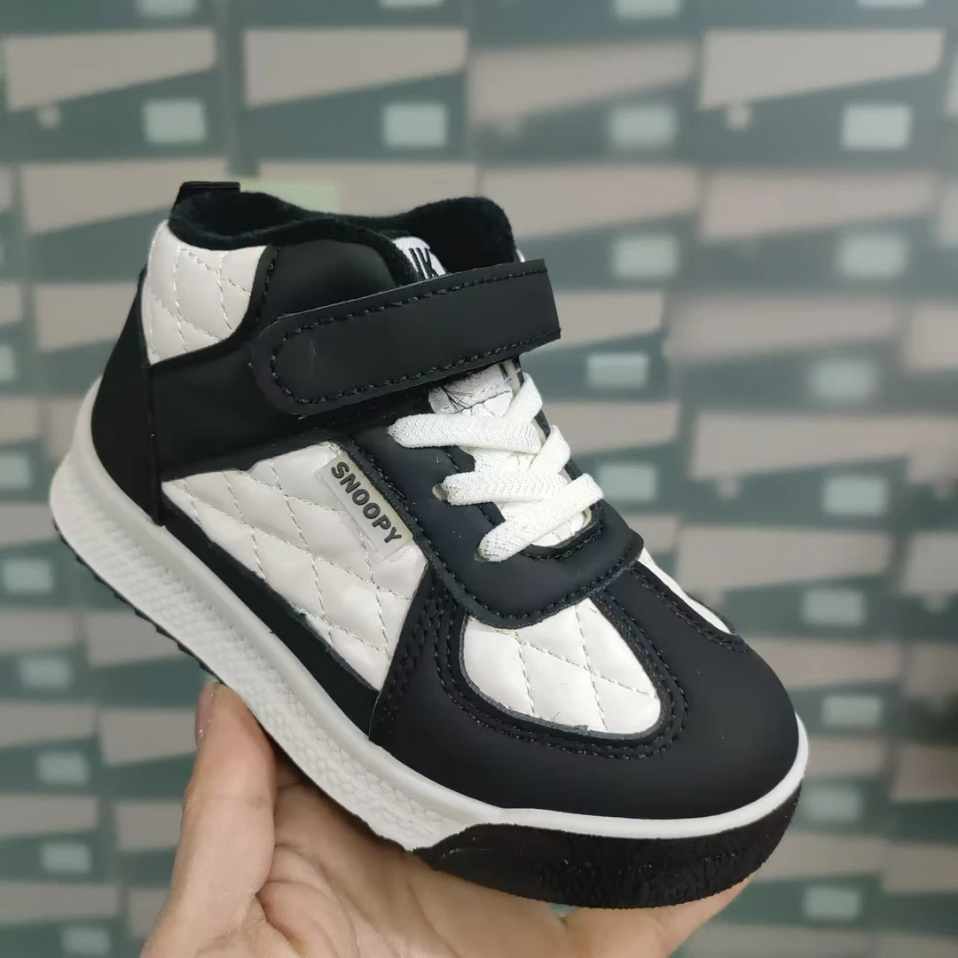 儿童板鞋高帮男女童运动鞋冬季加厚二棉休闲鞋软底保暖学生1121