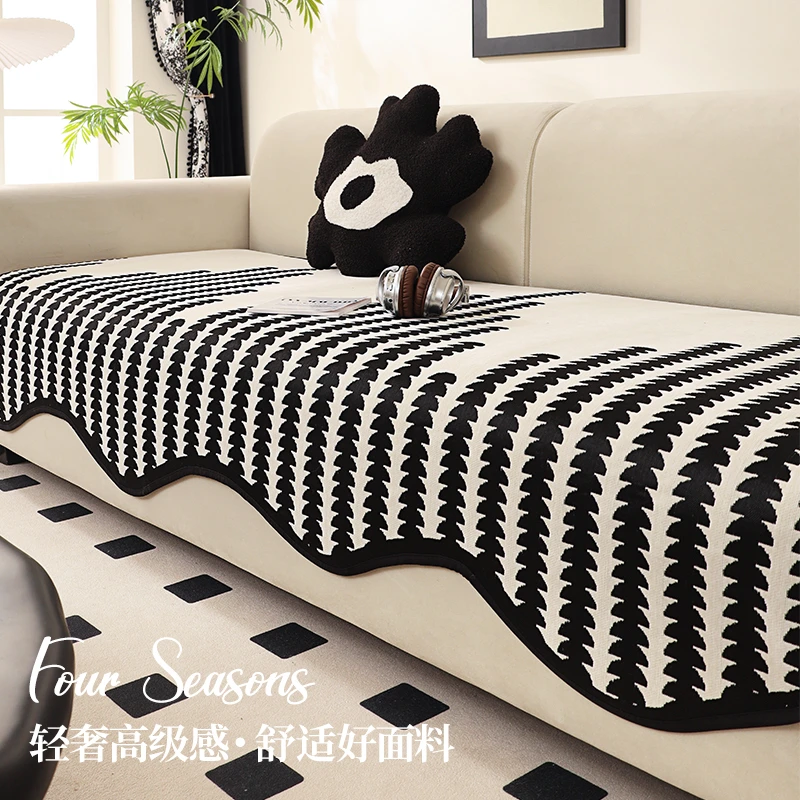 异形雪尼尔沙发垫四季通用2025新款轻奢高级感防滑皮沙发专用套罩