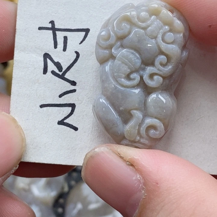 颈饰未镶嵌硅化珊瑚（珊瑚玉）