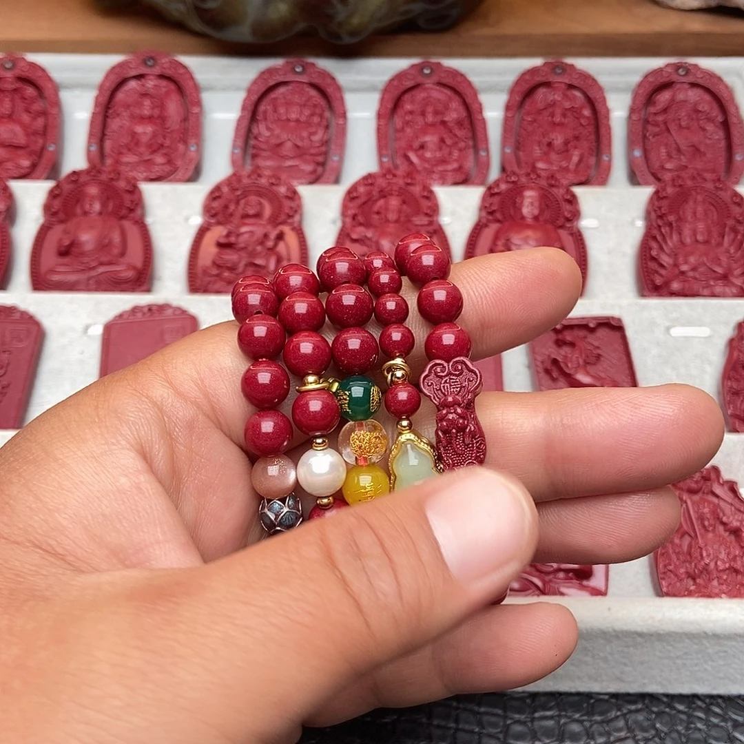 天然辰砂朱砂手串