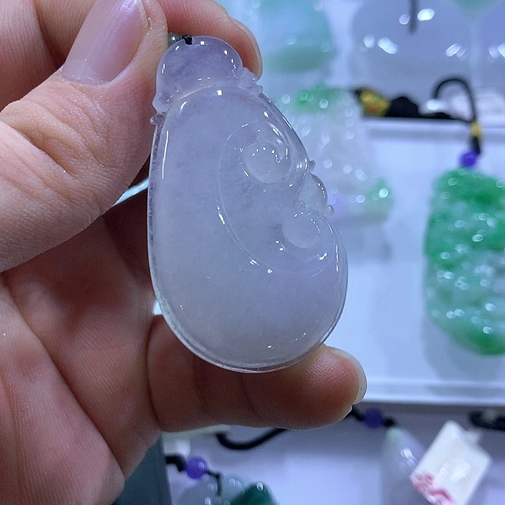 颈饰未镶嵌翡翠天然翡翠A货吊坠