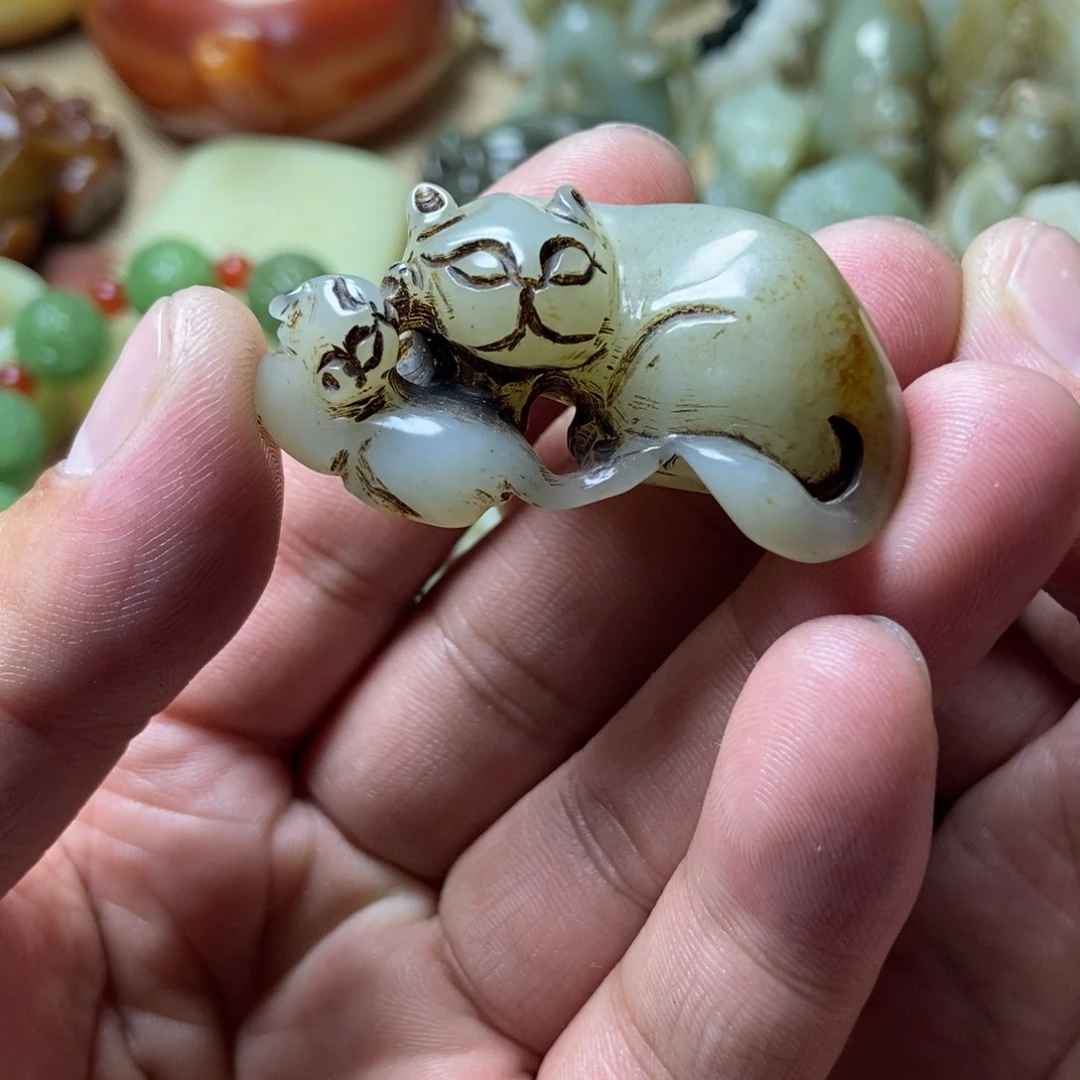 和田玉未镶嵌挂件用****4