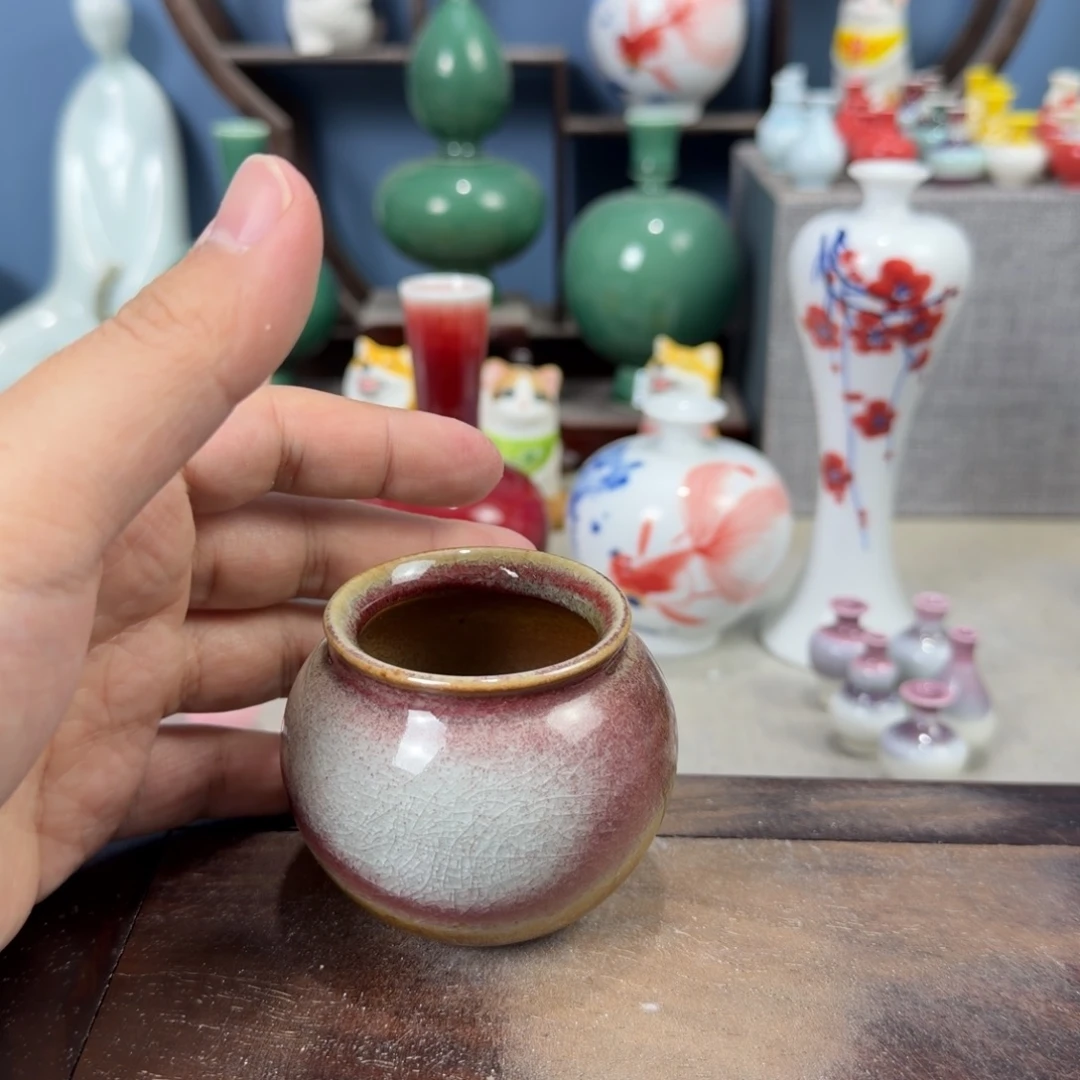 陶瓷手工小花器摆件
