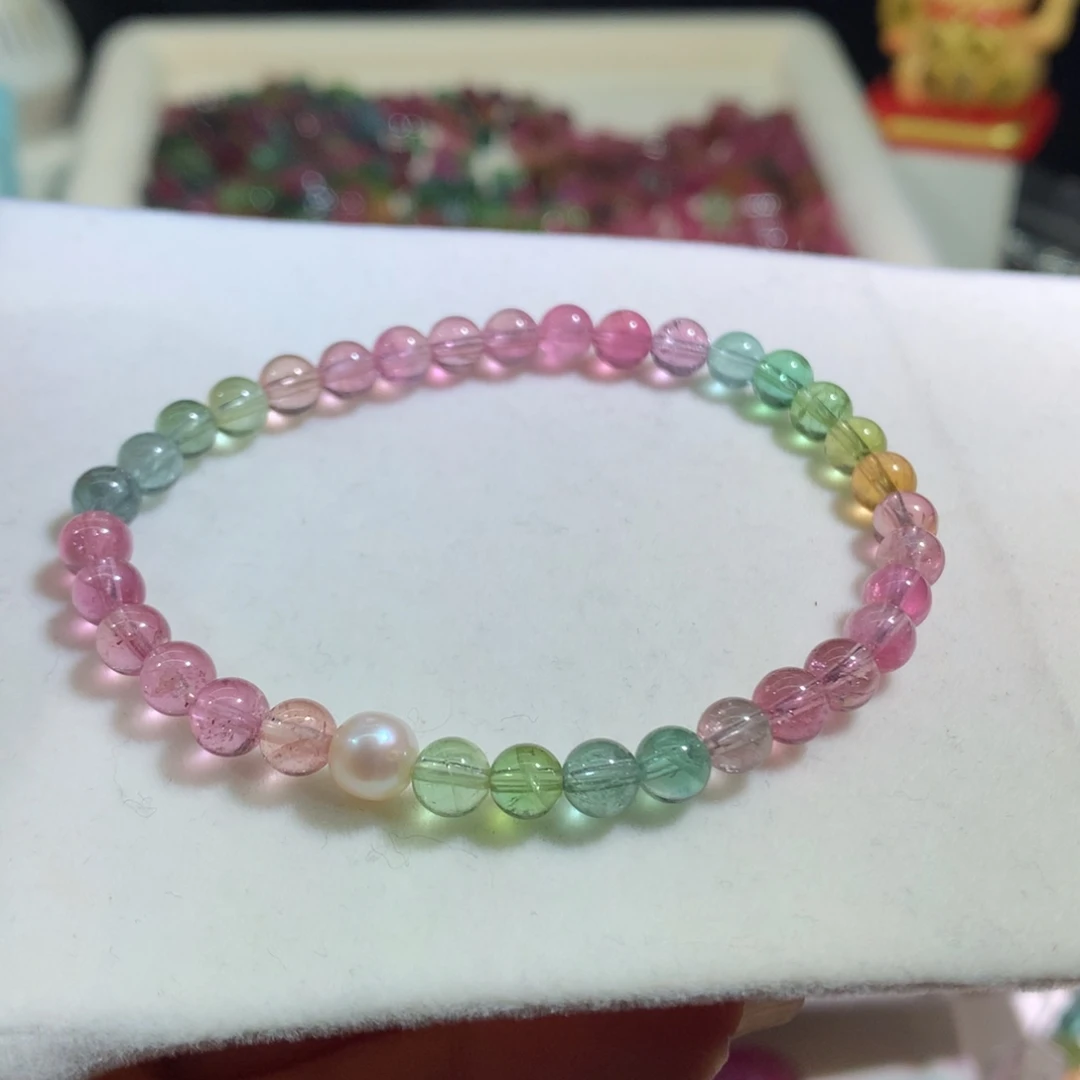 碧玺未镶嵌手链碧玺