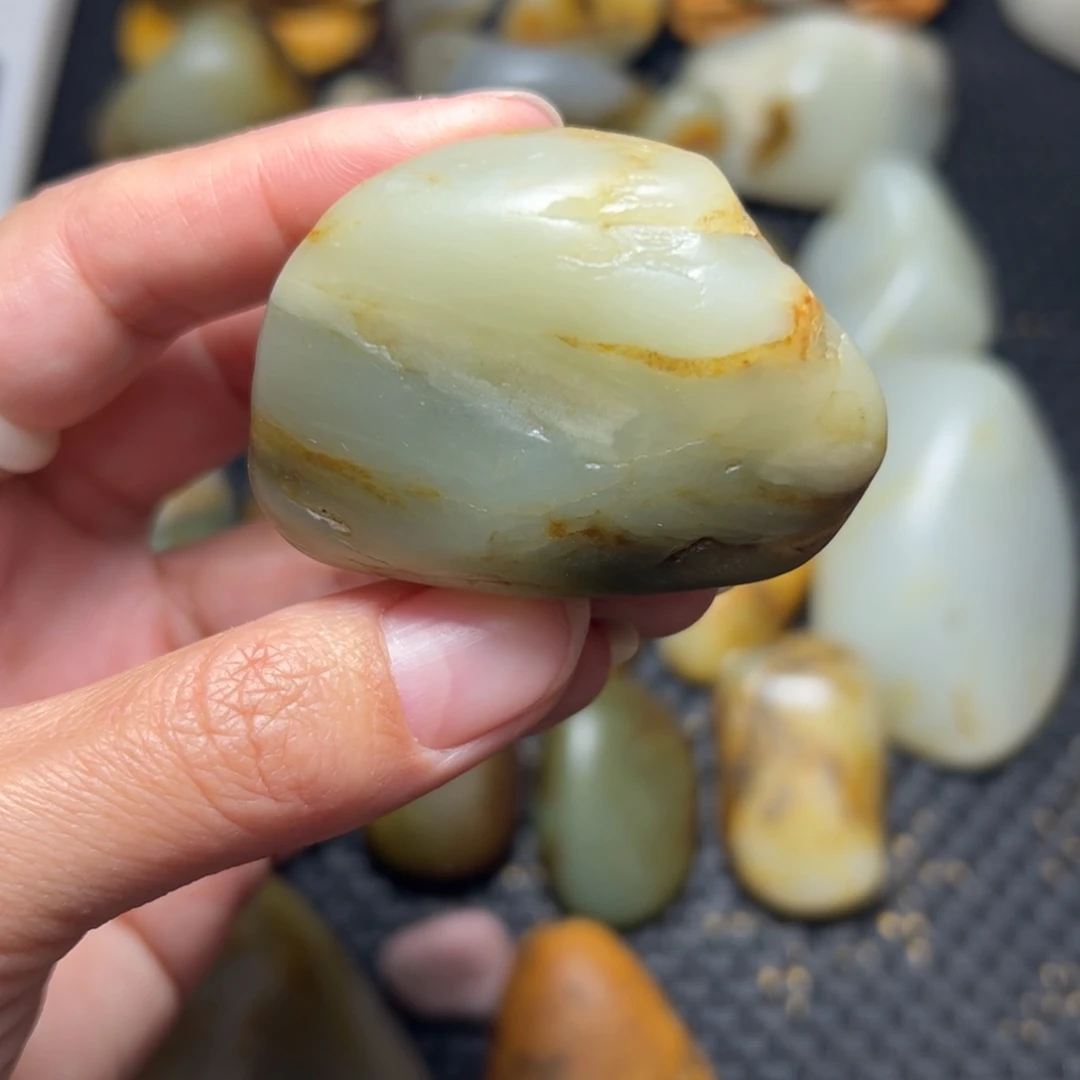 和田玉未镶嵌挂件A86