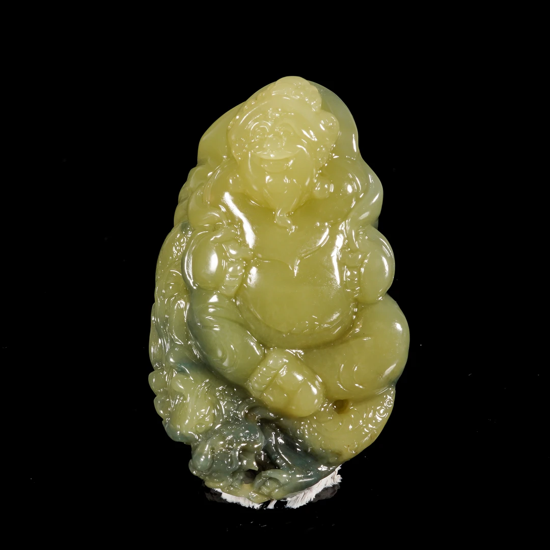 LOT.006和田玉雕财神/X3430