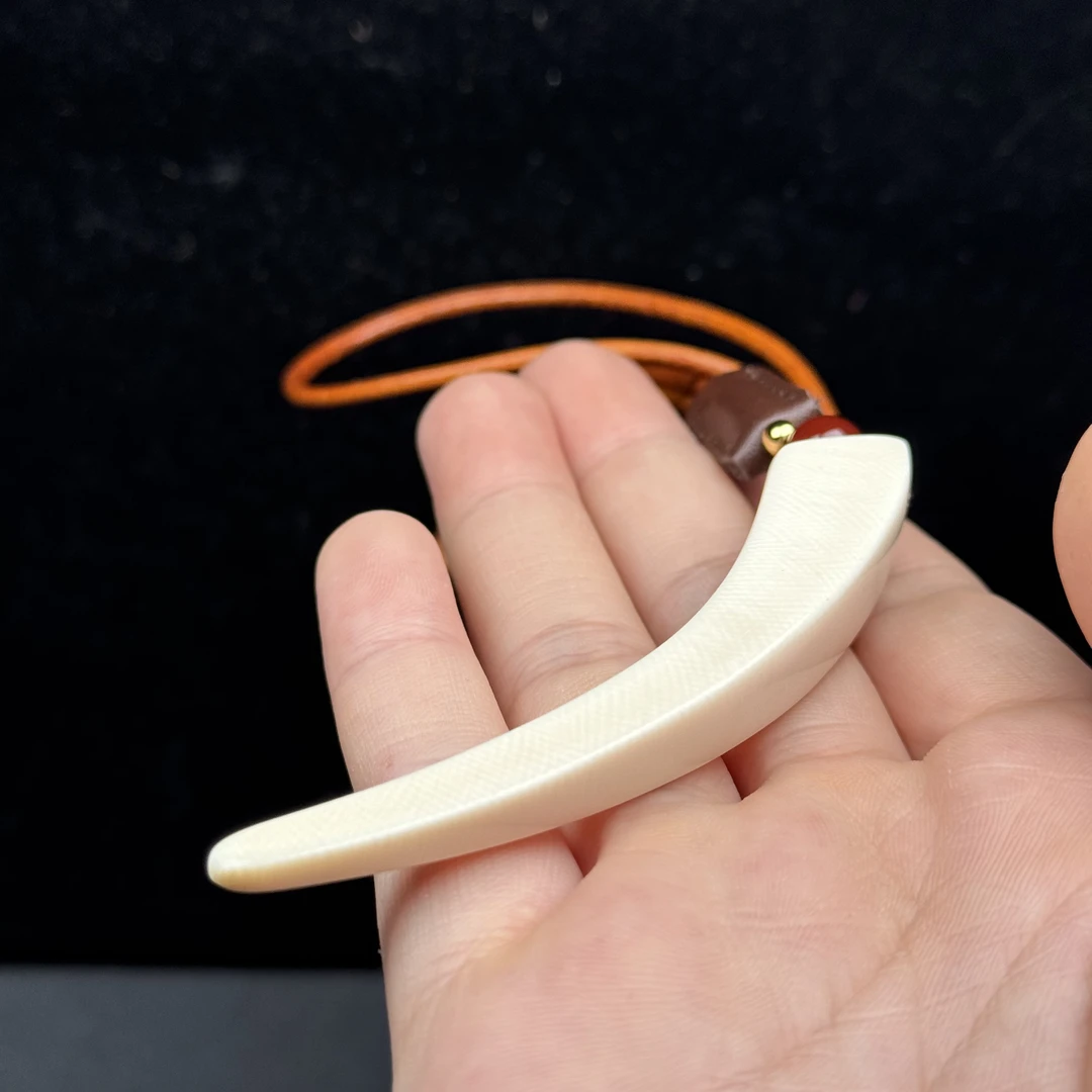 L2966天然猛犸牙 牙尖81mm支持鉴定假一罚四