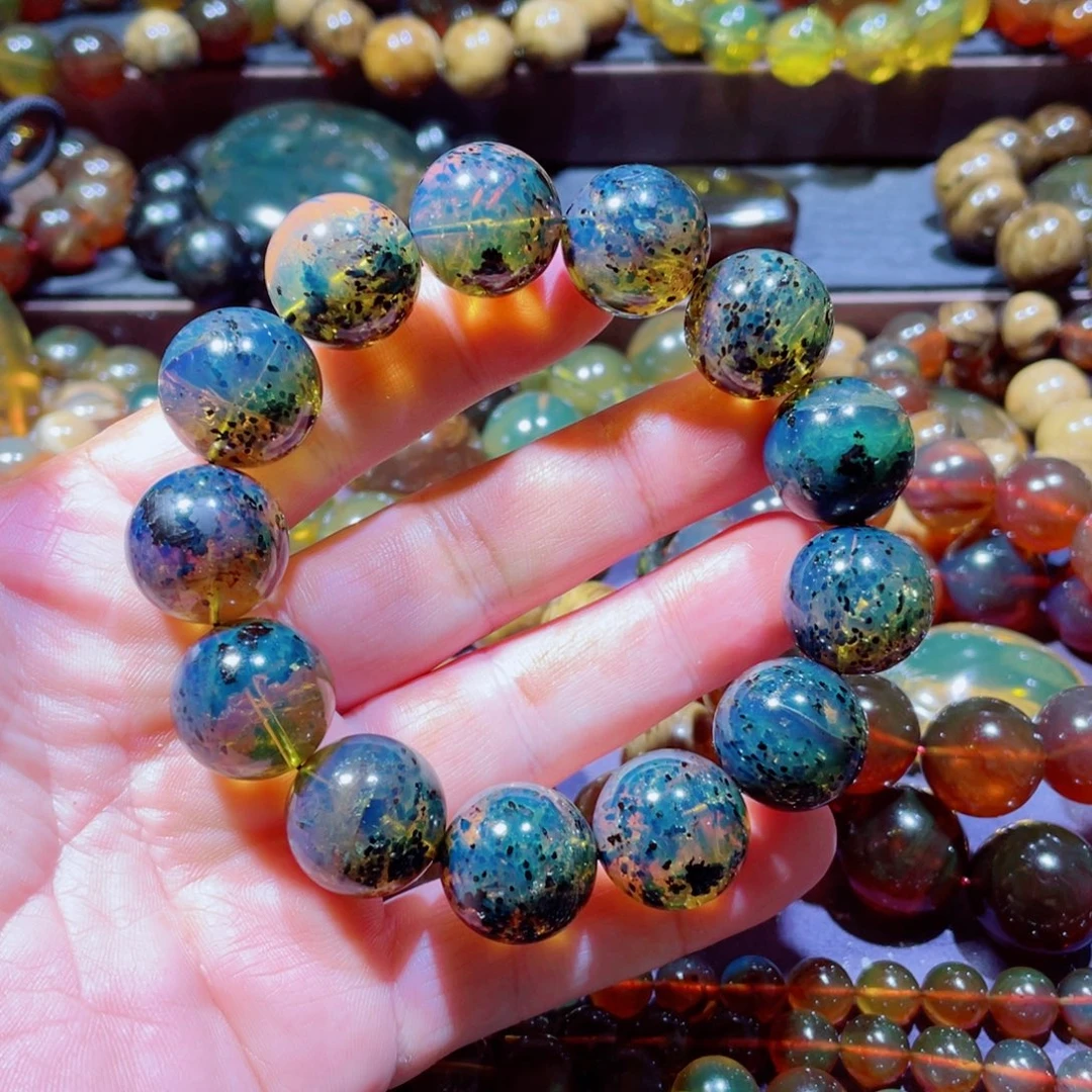 琥珀未镶嵌手链天然