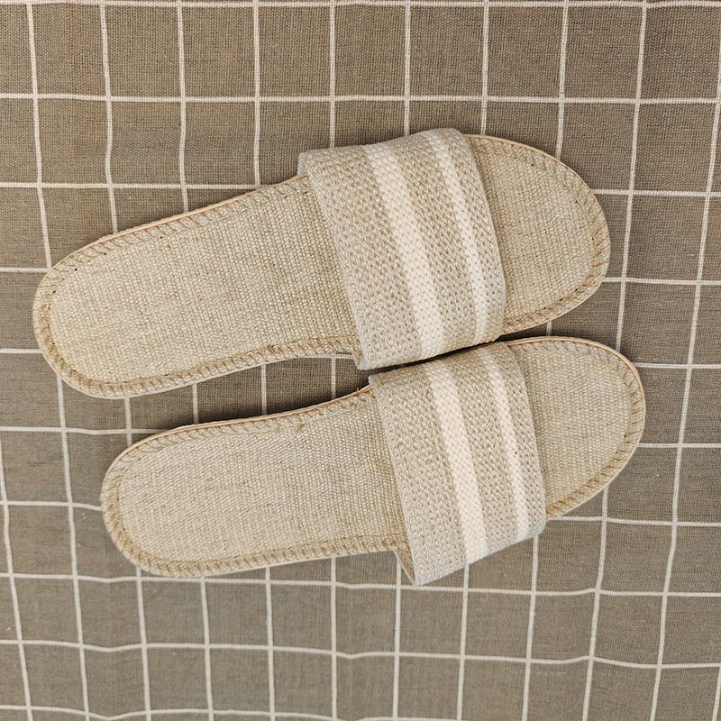 男士棉麻拖鞋透气四季家居拖鞋家用舒适防滑HRBYM002