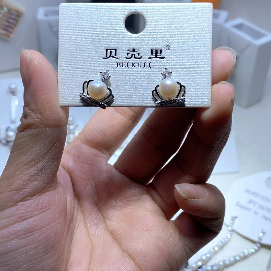 未镶嵌淡水珍珠耳坠