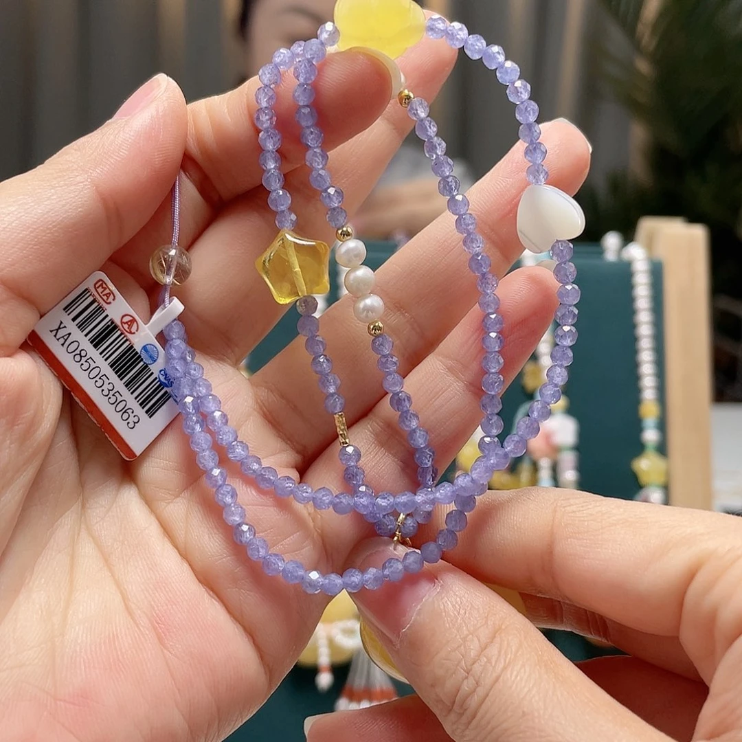 未镶嵌琥珀裸石蜜蜡项链