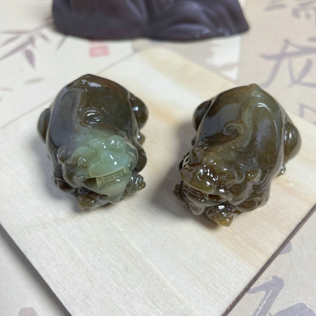 天然和田玉糖料貔貅把件中式精致百搭招财把件多样性发货拍一发一