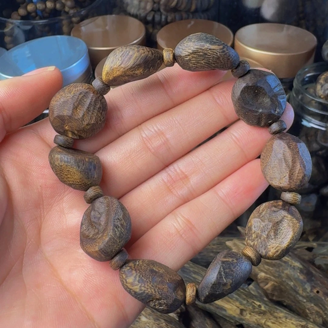沉香手串沉水浮树丁14