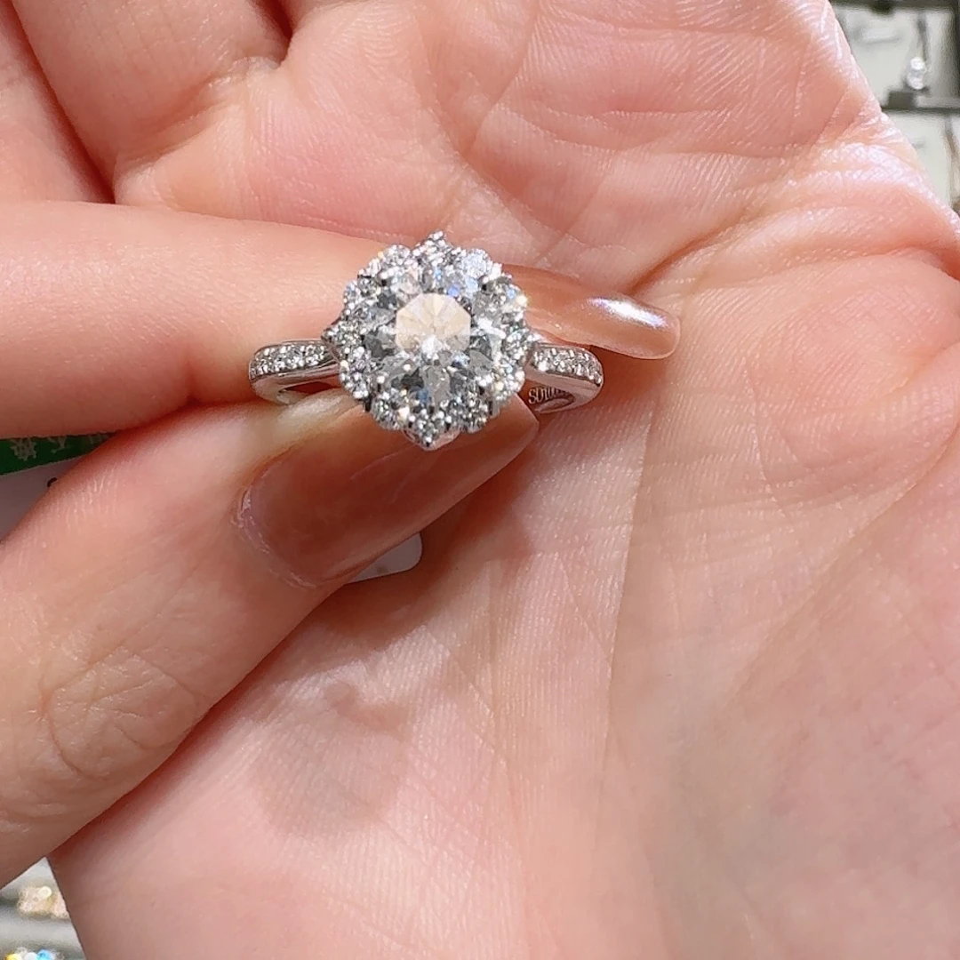 •***•铂Pt950镶嵌实验室培育钻石12