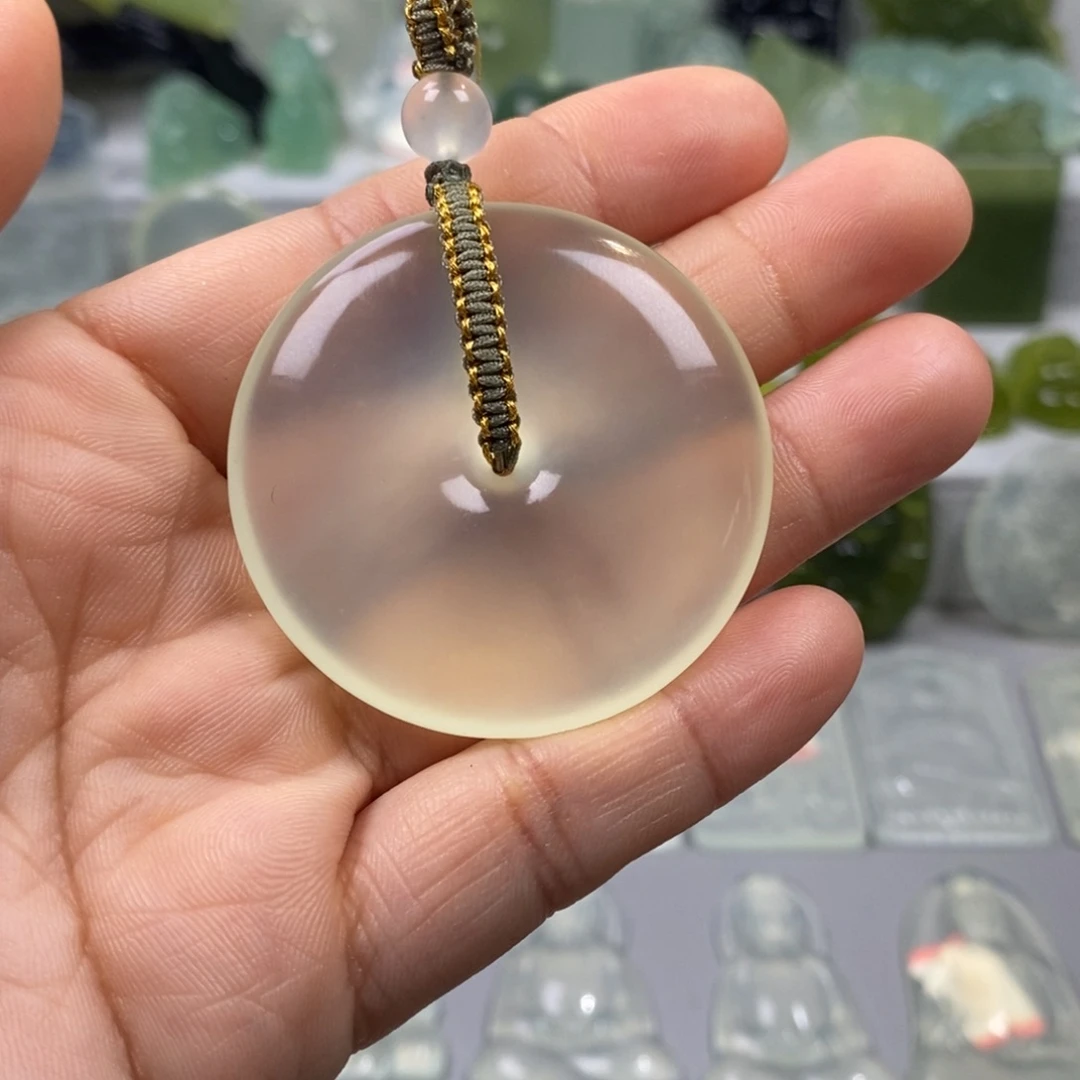 暮***暮蛇纹石玉未镶嵌颈饰