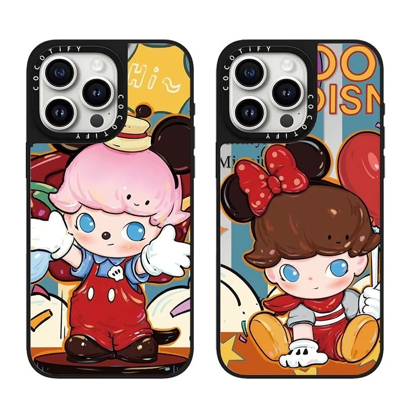 情侣云宝宝适用苹果16/15promax镜面手机壳14/13/12潮牌保护套11p