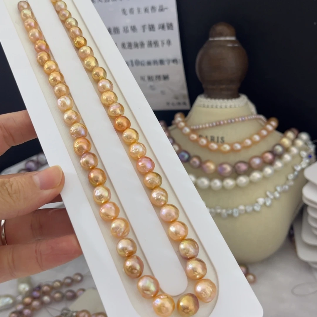 淡水珍珠银S925镶嵌手绳