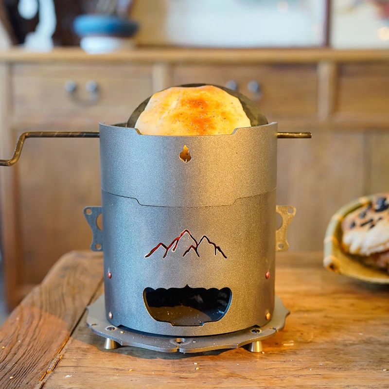 见山1号复古多功能烤饼炉煮茶炉