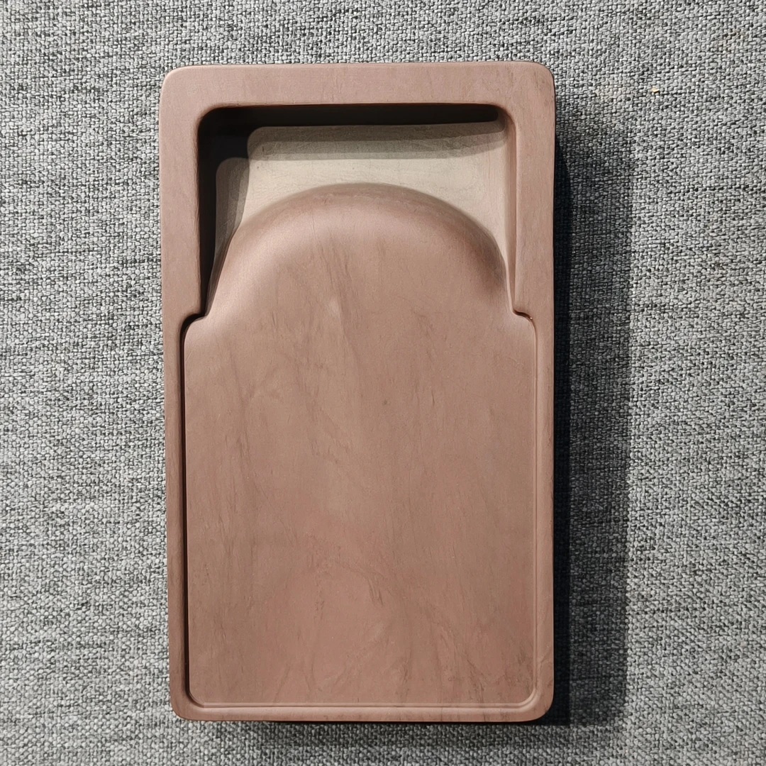 甘肃洮砚，西江双色门字砚，尺寸15.1*9*2.6厘米