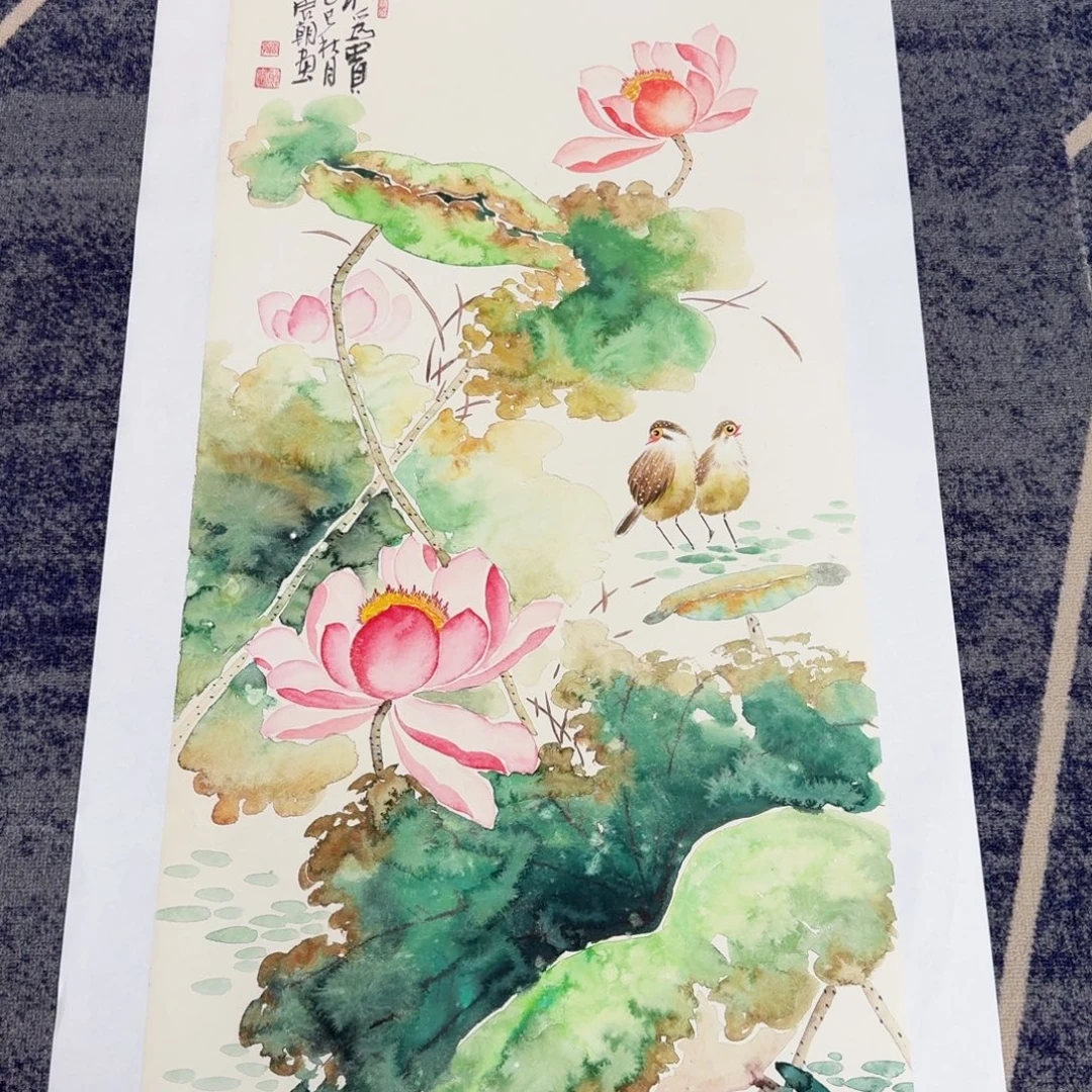 国画国画作品山水花鸟