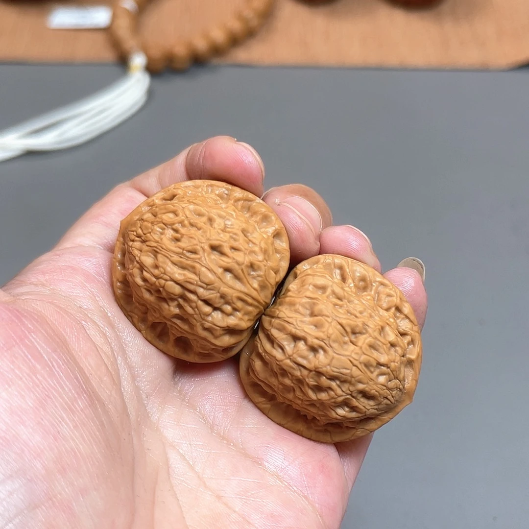 桃核把件36×32尺精修打底野生夜明珠XM3192