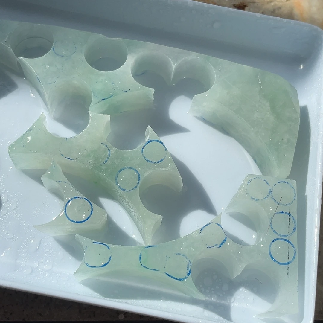 定制翡翠未镶嵌冰小米珠