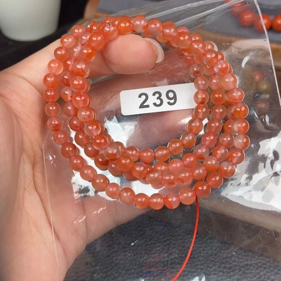 南红玛瑙未镶嵌手链