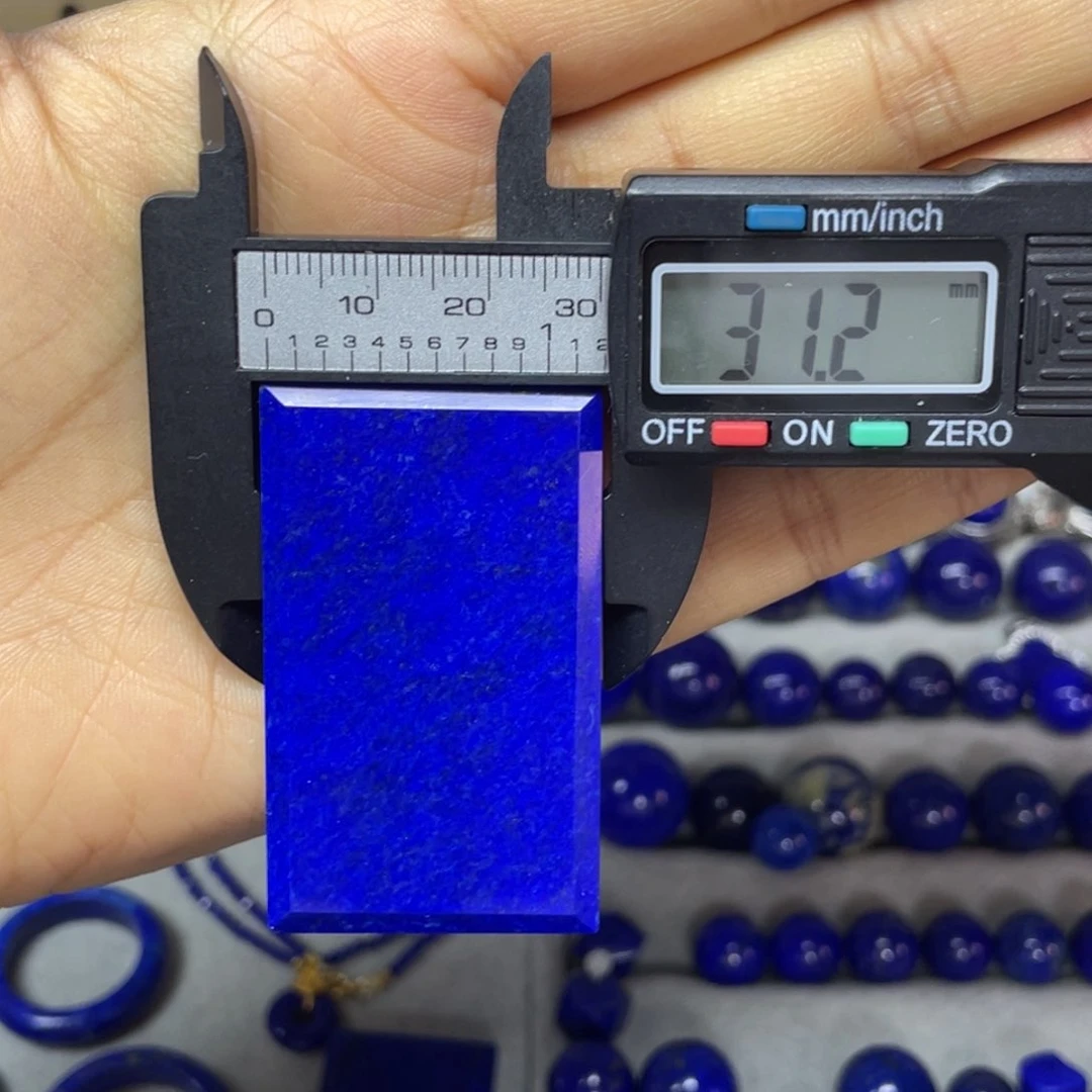 青金石无事牌未镶嵌海**川