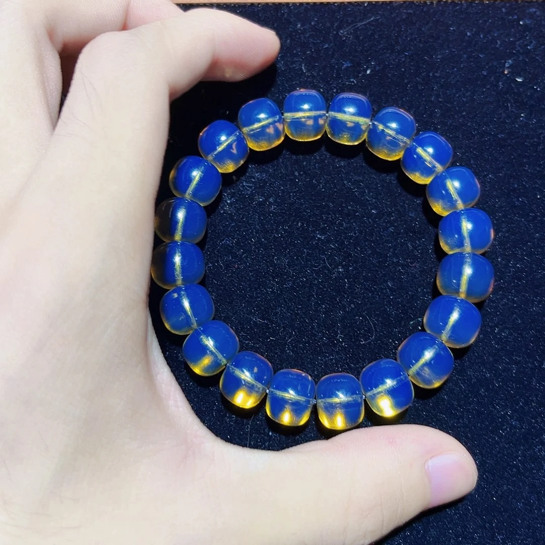 用***0蓝珀未镶嵌珠宝奇石11mm