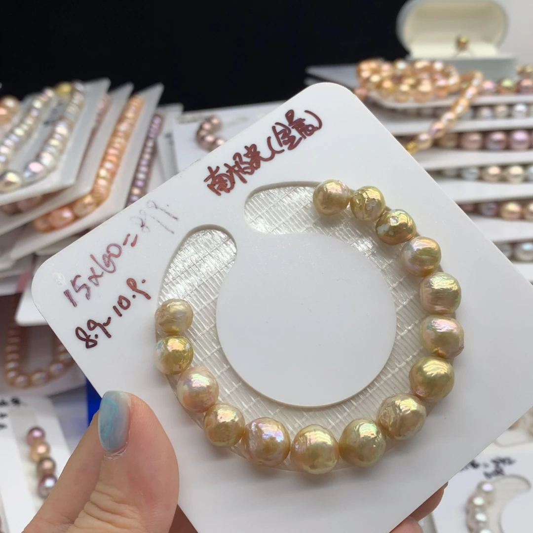 合金淡水珍珠耳饰