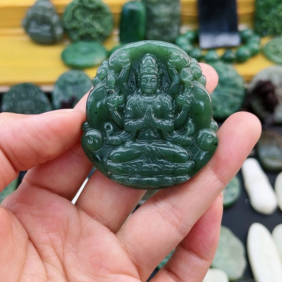 和田玉未镶嵌颈饰