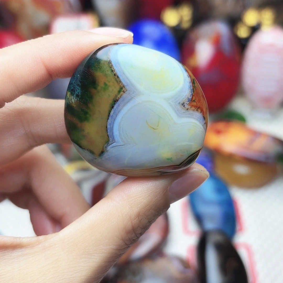 晶***子玛瑙/玉髓未镶嵌珠宝半成品