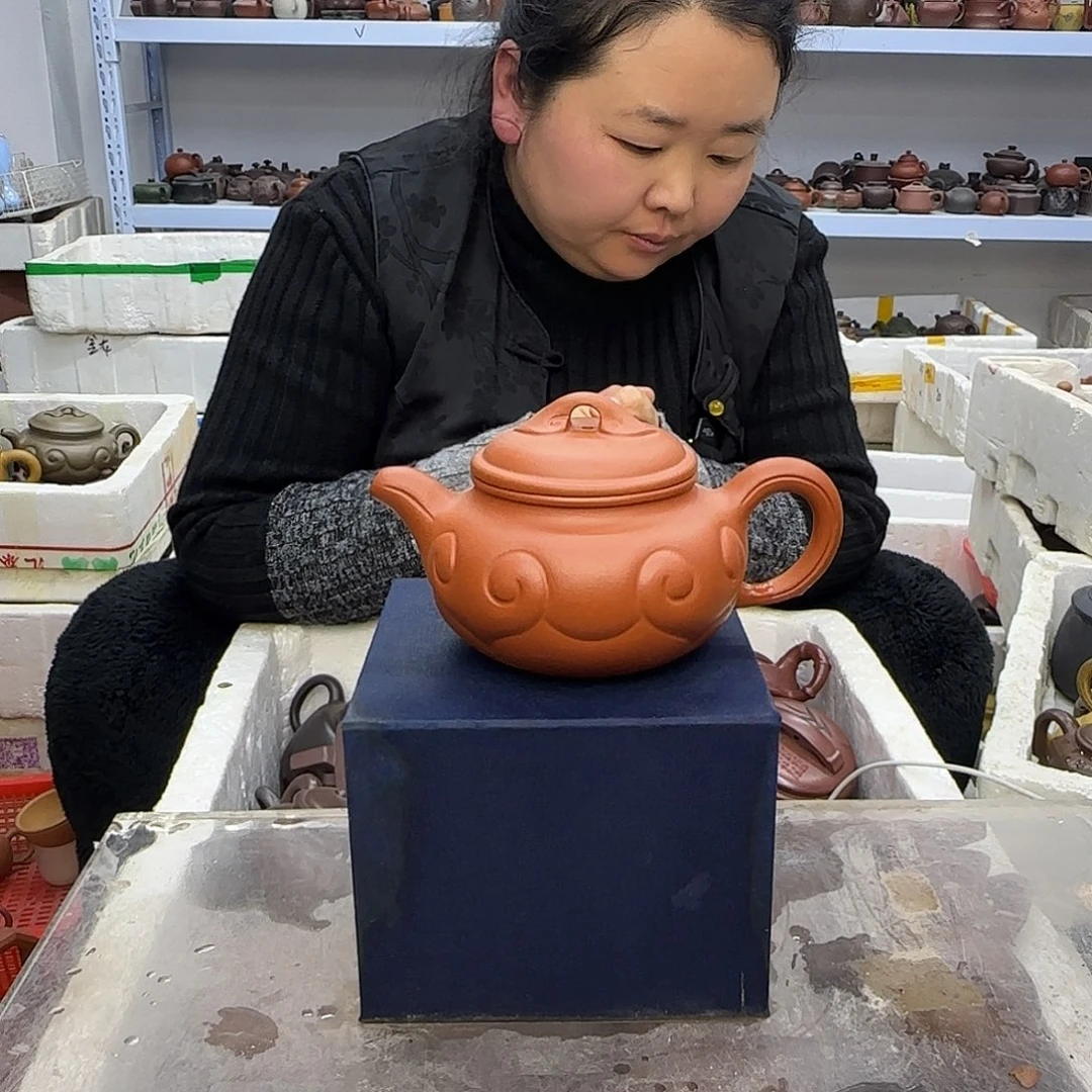 茶壶紫砂宜兴紫砂壶瑕疵处理