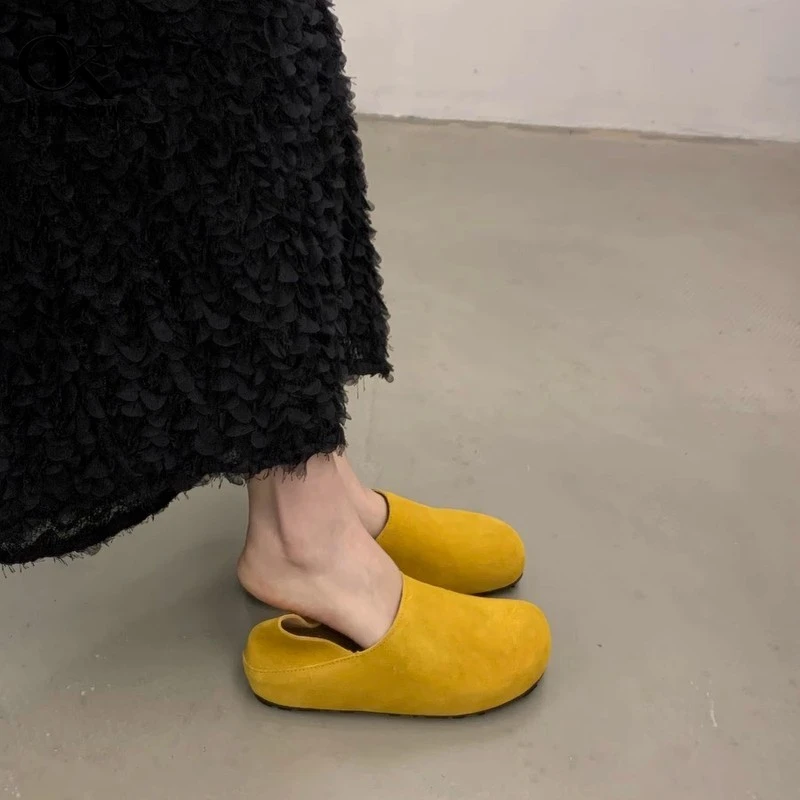 【CK官方正品】森系复古内增高牛反绒勃肯鞋女鞋子丑萌百搭大头鞋