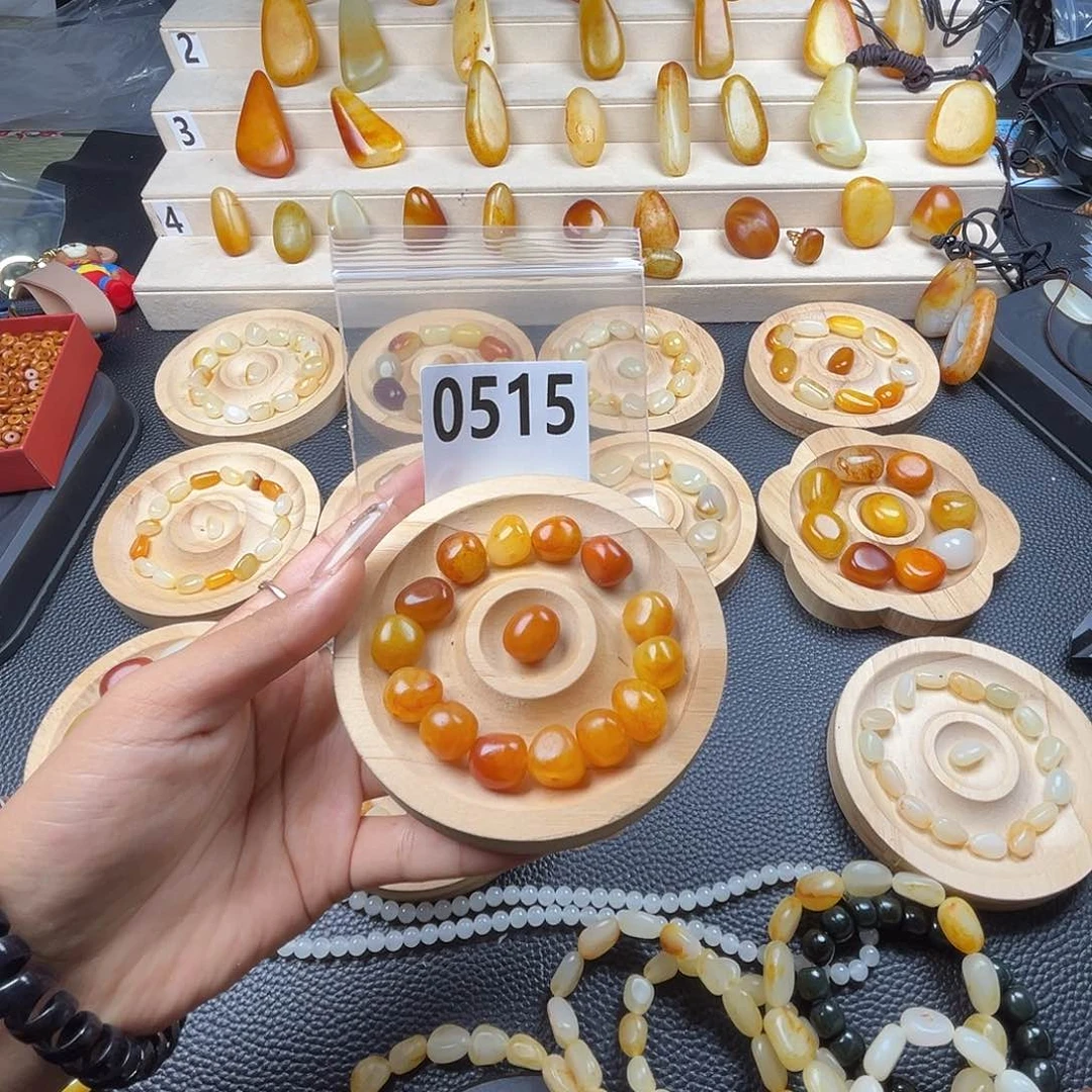 乌***锤手串未镶嵌和田玉