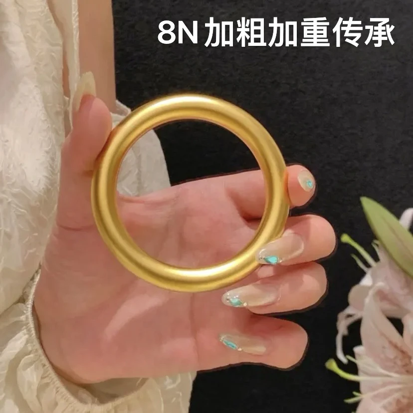 铜合金手镯 【8N加粗加重传承手镯】精工实心百搭轻奢高级感