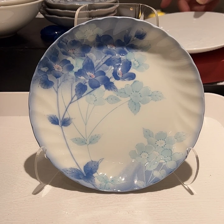 露***味瓷青花葵口盘子一个赞赞