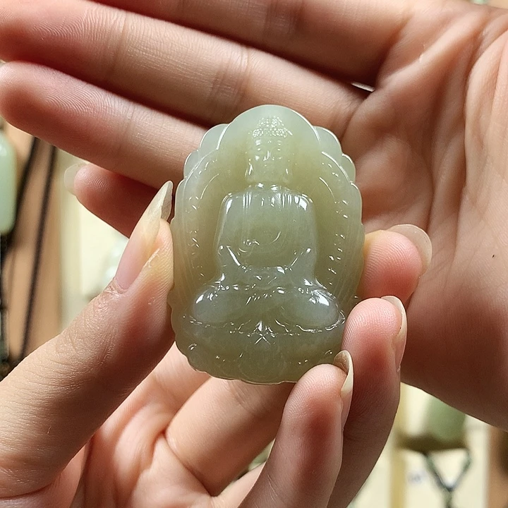 颈饰未镶嵌和田玉八***风