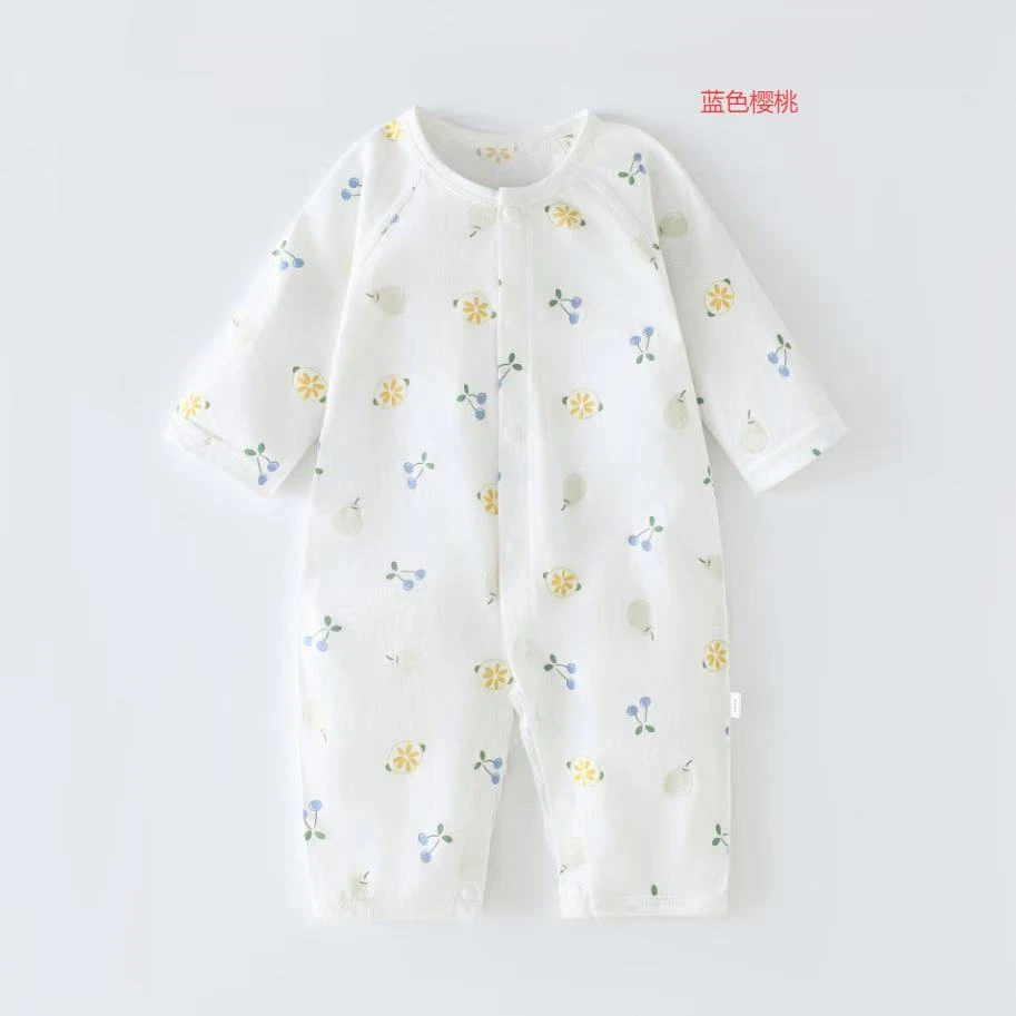 【夏款空调服】长袖可爱风长爬通用夏季哈衣爬服新生婴睡衣薄宝宝